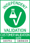 Erfolgreich validiert 'Independent Validation' Siegel
