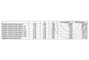 ELISA validation image for Matrix Metallopeptidase 3 (Stromelysin 1, Progelatinase) (MMP3) ELISA Kit (ABIN364941)