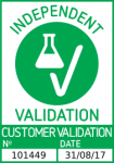 Erfolgreich validiert 'Independent Validation' Siegel
