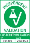 Erfolgreich validiert 'Independent Validation' Siegel