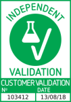 Erfolgreich validiert 'Independent Validation' Siegel