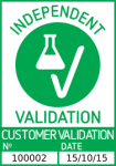 Erfolgreich validiert 'Independent Validation' Siegel