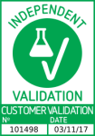 Erfolgreich validiert 'Independent Validation' Siegel