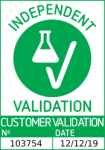 Erfolgreich validiert 'Independent Validation' Siegel