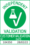 Erfolgreich validiert 'Independent Validation' Siegel