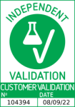Erfolgreich validiert 'Independent Validation' Siegel