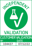 Erfolgreich validiert 'Independent Validation' Siegel