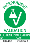 Erfolgreich validiert 'Independent Validation' Siegel