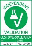 Erfolgreich validiert 'Independent Validation' Siegel