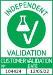 Erfolgreich validiert 'Independent Validation' Siegel