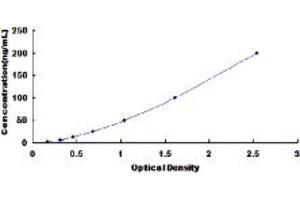 Typical standard curve (CD130/gp130 ELISA Kit)