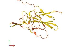 AlphaFold protein structure predicition of Human Recombinant ERVK11-1 Protein, UniprotID P61568