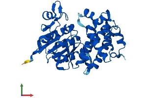 AlphaFold protein structure predicition of Mouse Recombinant Gpd1l Protein, UniprotID Q3ULJ0