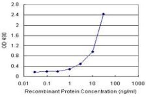 Sandwich ELISA detection sensitivity ranging from 1 ng/mL to 100 ng/mL. (GALT (Human) Matched Antibody Pair)