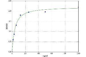 A typical standard curve (GAD Ab ELISA Kit)