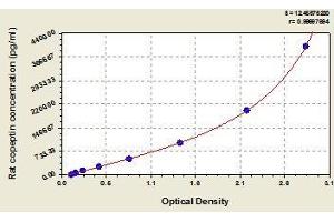 Typical standard curve (Copeptin ELISA Kit)