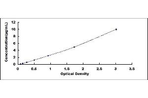Typical standard curve