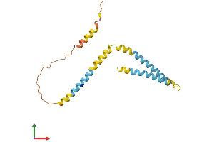 AlphaFold protein structure predicition of Human Recombinant BIK Protein, UniprotID Q13323