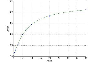 A typical standard curve (GRP78 ELISA Kit)