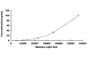 Typical standard curve