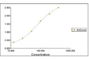 Standard Curve Graph (Albumin ELISA Kit)