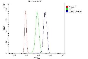 Flow Cytometry analysis of K562 cells using anti-LSM2 antibody (ABIN7602832).