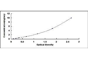 Typical standard curve (UCHL1 ELISA Kit)