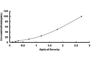 Typical standard curve