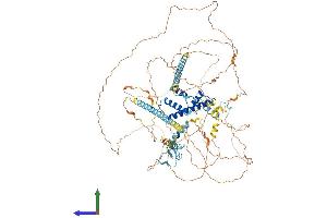 AlphaFold protein structure predicition of Human Recombinant TAF3 Protein, UniprotID Q5VWG9