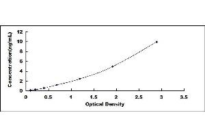 Typical standard curve (FAM132A ELISA Kit)