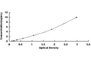 Typical standard curve (Dystroglycan ELISA Kit)