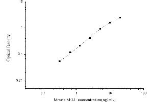 Typical standard curve (Selectin E/CD62e ELISA Kit)