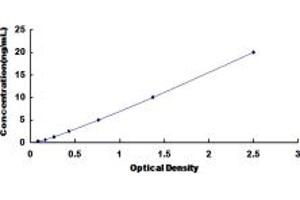 Typical standard curve (ZP2 ELISA Kit)