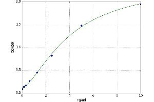 A typical standard curve (DNMT1 ELISA Kit)