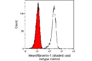 Flow Cytometry (FACS) image for anti-Neurofibromin 1 (NF1) (C-Term) antibody (ABIN7795775) (Rekombinanter Neurofibromin 1 Antikörper  (C-Term))