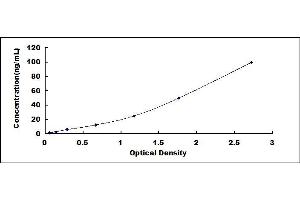 Typical standard curve (HRG ELISA Kit)