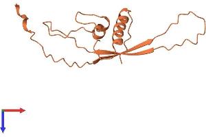 AlphaFold protein structure predicition of Human Recombinant LINC01387 Protein, UniprotID J3KSC0
