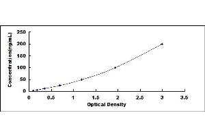 Typical standard curve (COL4a5 ELISA Kit)