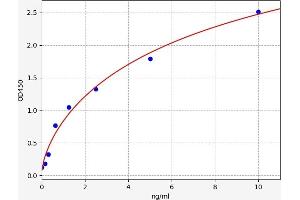 Typical standard curve