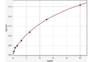 Typical standard curve (CMTM4 ELISA Kit)
