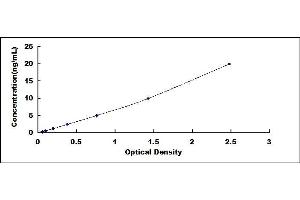 Typical standard curve (CTSC ELISA Kit)