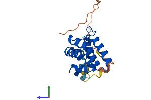 AlphaFold protein structure predicition of Mouse Recombinant Rgs8 Protein, UniprotID Q8BXT1