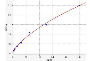Typical standard curve