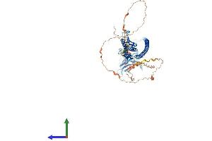 AlphaFold protein structure predicition of Human Recombinant UVRAG Protein, UniprotID Q9P2Y5 (UVRAG Protein (AA 1-699) (His tag))