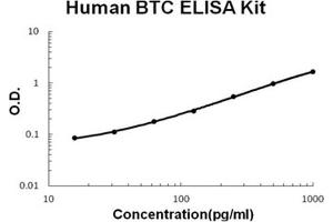 Human Betacellulin/BTC PicoKine ELISA Kit standard curve