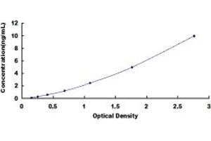 Typical standard curve (SSH3 ELISA Kit)