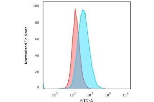 Flow Cytometric Analysis of PFA-fixed Raji cells.