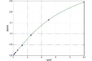 A typical standard curve