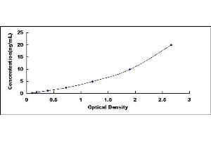 Typical standard curve (Cystin 1 ELISA Kit)