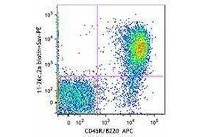 Flow Cytometry (FACS) image for Rat anti-Mouse IgD antibody (Biotin) (ABIN2667084) (Ratte anti-Maus IgD Antikörper (Biotin))